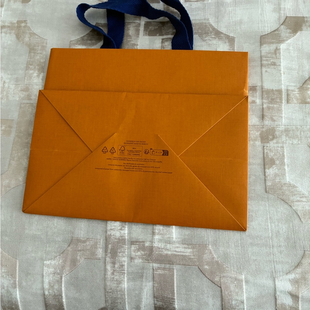 Louis Vuitton Orange and Blue Shopping Bag - Picture 2 of 2